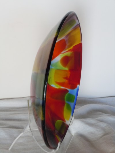 Finished Bowl on Stand_Glossy Exterior_Satin Interior