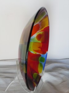 Finished Bowl on Stand_Glossy Exterior_Satin Interior